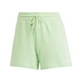 thumbnail image 5 of Women's adidas Essentials Linear French Terry Shorts Color: White Black Size: X SMALL, 5 of 5