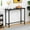 43in, variant on UBesGoo 43" Modern Bar Table, Counter Height Dining Table with Footrest Pub Table for Kitchen Island, Dining Room, Bar, Black