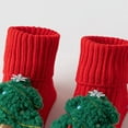 thumbnail image 6 of newwalpole Baby Christmas Booties Newborn Girl Boy Cozy Sock Shoes Infant Toddler Warm Knit Booties Green for Size 0-3 Months, 6 of 9