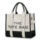thumbnail image 1 of Bolso Cuero PU Con Asa Superior para Mujer Bolsos Compras Con Letras A La para El (S), 1 of 6