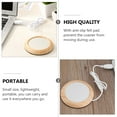 thumbnail image 2 of USHOBE coffee warmer plate Heating Coaster Aluminum Anti Slip Compact Design 1Set, 2 of 8