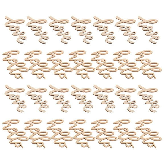 40 Pcs Diy Unfinished Wooden Cutouts For Valentine'S Day Home Decor Love and Hello Wooden Cutouts Ornaments For Crafts And Painting