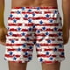 thumbnail image 5 of Yaoyar Mens Hawaiian Print Quick Dry Shorts Swimwear Print Casual Shorts Drawstring Summer Beach Stretch Shorts, 5 of 5
