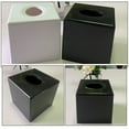 thumbnail image 3 of EXHUMKY Facial Tissue Storage Box Offices Public Spaces Plastic Black 1Pack, 3 of 6