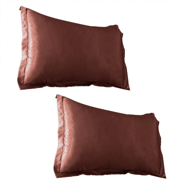 Clearance! Solid Color Faux Silk Pillowcase Silk No Zipper Envelope Pillow Pillow Cover