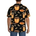 thumbnail image 3 of Kdxio Men'S Hawaiian Shirt For Men Short Sleeve Shirt Bee And Honey Summer Casual Holiday Beach Button Down T-Shirts, 3 of 5