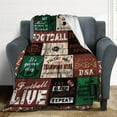 thumbnail image 4 of American Football Gifts Blanket for Boys American Football Throw Blanket Football Team Gift Plush Cozy Blanket for Bed Sofa Unique Gifts for Football Lovers 80×60, 4 of 6