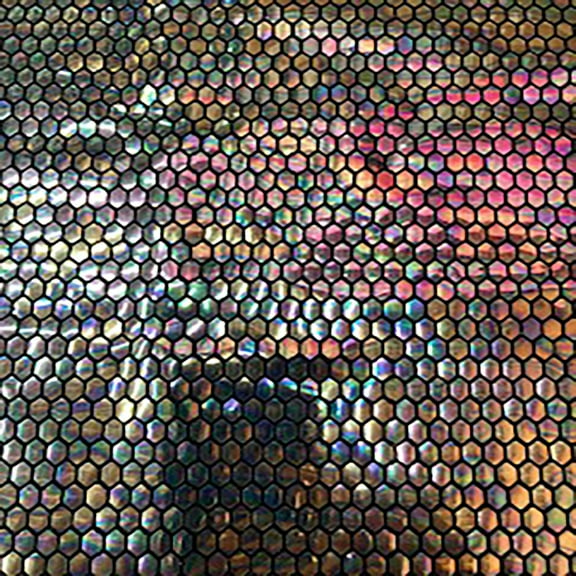 Honeycomb Sequin Nylon Metallic Spandex Fabric  | Spandex Palace