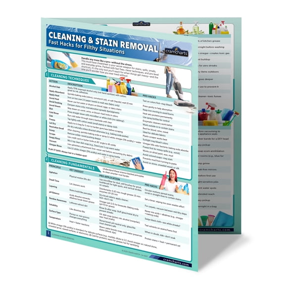 Cleaning & Stain Removal Guide – Expert Tips for Home Cleaning, Pet Stain Solutions, Odor Removal, DIY Cleaner Recipes, Safe Techniques for Carpet, Fabric, Upholstery & Hard Surfaces | by Cramcharts