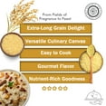 thumbnail image 2 of Pride Of India - Extra Long Indian Golden Basmati Rice - Healthy Parboiled Sella Grain, 1.5 Pound Jar, 2 of 6