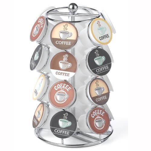 24 Capacity Coffee Pod Carousel in Chrome