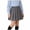 Gray, variant on Girls Summer Skirt Short Length Elastic Waist Pleated Pattern Cotton Blend Skirt 11-12 Years