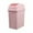 Pink, variant on 2 Gallon Swing Top Can, Small Garbage Can with Swing Lid, Black