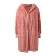 thumbnail image 6 of Women's Winter Hooded Jacket Soft Cozy Oversized Outerwear Casual Loose Fit Long Sleeve Warm Coat For Fall And Cold Weather RD1, L, 6 of 9