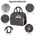thumbnail image 4 of Science Rules Print Insulated Lunch Tote – Reusable Thermal Cooler Bag for Teachers, Commuters, and Outdoor Picnics, 4 of 7