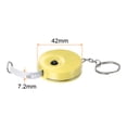 thumbnail image 2 of Métrica Cinta 1,5M/60 Pulgadas Retráctil Sastres Métrica Cinta Bolsillo Tamaño con Llave Cadena para Cuerpo, Tela, Costura y Manualidades Medidas, Amarillo, 2 of 5