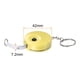 thumbnail image 2 of Métrica Cinta 1,5M/60 Pulgadas Retráctil Sastres Métrica Cinta Bolsillo Tamaño con Llave Cadena para Cuerpo, Tela, Costura y Manualidades Medidas, Amarillo, 2 of 5
