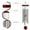 Silver, variant on 2Pcs Wind Chimes for Outside, Memorial Wind Chimes Deep Tone, Soothing Aluminium Windbell, Large Wind Chimes with 6 Tuned Tubes & Hook, 28''