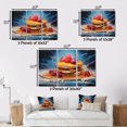 thumbnail image 4 of Designart "Pop Art Pancake Breakfast I" Food & Beverage Floater Framed Canvas Print, 4 of 7