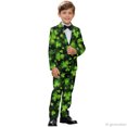thumbnail image 4 of Whosucclay Shamrocks, Durable Polyester Boys Suits Adjustable Elastic Waist Anti Deform Formal Wear Outfit for Ring Bearer Graduation Photograph, 4 of 10