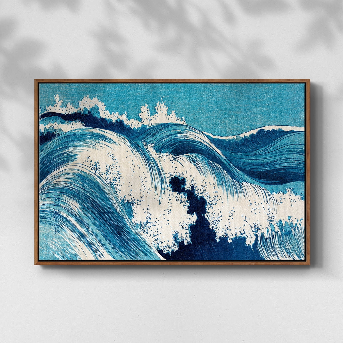 Vintage Landscape-CXXI By Wexford Home Framed in Walnut Wood Gallery Wrapped Canvas 17 in. x 25 in.