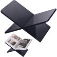 thumbnail image 1 of Acrylic Book Holder Open Large Book Display Stand for Cookbook Art Book Bible Guest Book Table Book Stand for Reading , black, 1 of 5