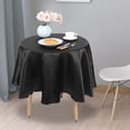 thumbnail image 2 of Cubierta de mesa redonda para boda, Hotel, lavable, Simple y moderno, decoración de mantel, color negro, 2 of 11
