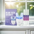 thumbnail image 1 of Kit de blanqueamiento dental para dientes sensibles | Sistema avanzado de luz y gel LED | Blanquea hasta 7 tonos | Resultados rápidos de 16 minutos | Fácil de usar en casa, oficina, viajes, 1 of 8