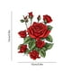 thumbnail image 3 of Pegatinas para coche con diseño de rosa romántica roja, impermeables, 7,87 x 7,87 pulgadas | Protección contra arañazos, calcomanías decorativas para coches, baños, azulejos y decoración del hogar., 3 of 5