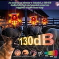 thumbnail image 2 of Solar Outdoor Motion Sensor Alarm-Dog Barking&Gunshot Sound,Support Recording&±Volume,130db Loud Noise Maker,3 Work Modes Strobe Light with USB, for Home, Garden, Yard, Farm, 2 of 5