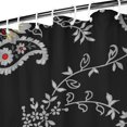 thumbnail image 3 of Waterproof Flower Painting Shower Curtain 72x72 Inch Boho Style Polyester Unique Shower Curtain for Bathroom Hotel Home Decor with 12 Plastic Hooks, 3 of 5