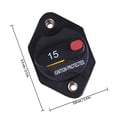 thumbnail image 2 of FONDOTIN 1Pcs Black PVC Alloy Rectangular Manual Changeover Breaker for Automotive Electrical Systems, 2 of 5