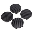 thumbnail image 3 of 4Pcs Carbon Fiber Wheel Hub Center Cap Covers 60mm Black Universal Replace Rim, 3 of 12