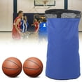 thumbnail image 4 of Single-Shoulder Basketball Bag,  Buckle Double Zipper Basketball Carrier Bag, Adult For Student Blue, 4 of 8