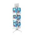 thumbnail image 2 of FixtureDisplays? 14 X 14 X 30" 12 Vertical Pockets Spinning Greeting/Post Card Rack 11702 White, 2 of 7