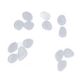 thumbnail image 2 of Fluorescent Colored Outdoor Glow Stones, Luminous Pebbles for Dark Garden, Yard, Driveway, Garden Paths, 200/Bag, White, 2 of 3