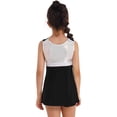 thumbnail image 2 of Manyakai Kids Girls Cheerleading Outfits with Shorts Sleeveless Sequins Sports Tennis Golf Dress Black 3T, 2 of 5