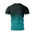 thumbnail image 4 of Dwellite Men's Guard Short Sleeve, Sun Swim Crew Neck Shirts, Quick Dry Lightweight Surf Beach T-Shirt Turquoise 3XL, 4 of 5
