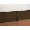 Hometrends 250-Thread Count, Cotton Twill Bed Skirt, Brown