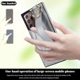 thumbnail image 2 of Allytechgroup Galaxy Note 20 Ultra Case with Keychain, Luxury Girly PU Leather Back Cover Bracket Stand Shockproof Bumper Drop Proof Phone Case Cover for Samsung Galaxy Note 20 Ultra, Silver, 2 of 8