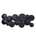 thumbnail image 2 of Benjara BM229484 Textured Conjoined Wooden Wall Sculpture, Multi Color, 2 of 5