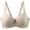 Beige BG80C, variant on Brassiere for Women Womens Underwear Lift up Gathered Bras Solid Color Comfy Thin Brassiere Lady Plus Size Everyday Wear Pink 95C