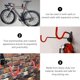 thumbnail image 5 of GOOHOCHY Hoja de almacenamiento de bicicleta de servicio pesado Soporte de casco de bicicleta Hook Bike Hook Mount Mount Hanger Bike, 5 of 7