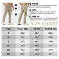 thumbnail image 7 of Men's Golf Pants with 5 Pockets Slim Fit Stretch Sweatpants Casual Travel Dress Work Pants for Men Turquoise XXXL, 7 of 7