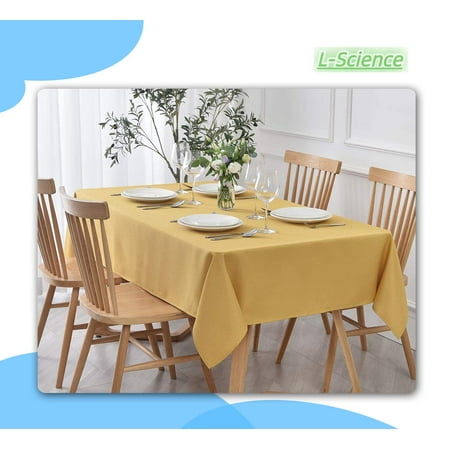 

Rectangle Textured Tablecloth Waterproof Spillproof Wrinkle Free Table Cloth