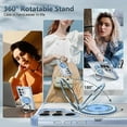 thumbnail image 4 of Phone Case For Samsung Galaxy S24 S23 S22 + Plus Ultra Back Cover Ring Holder Transparent Magnetic Retro Tpu, 4 of 5