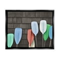 thumbnail image 2 of Stupell Industries Mixed Ores Against Beach Shed Boating Paddle Photograph Metallic Gold Floating Framed Canvas Print Wall Art, Design by Daphne Polselli, 2 of 5