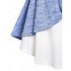 thumbnail image 4 of Camiseta Talla Extra Cruzada Superpuesto Rosegal Mangas largas de talla grande, 4 of 5