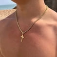 thumbnail image 2 of Simple Temperament Cross Pendant Necklace For Men Women Versatile Minimalist Vintage Necklaces Jewelry Accessories Gifts, 2 of 4