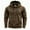 Brown&&100, variant on CONROSES Mens Hoodies Distressed Hoodie for Men Long Sleeve Warm Pullover Hooded Sweatshirt Soft Fall Winter Sweatshirts With Pocket